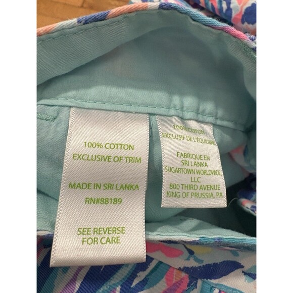 Lilly Pulitzer Size 10 Callahan Shorts Multicolor Floral 5" - Picture 6 of 7